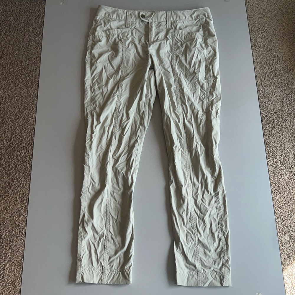 Light Beige Women's Casual Straight-Leg Pants